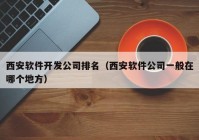 西安软件开发公司排名（西安软件公司一般在哪个地方）