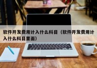 软件开发费用计入什么科目（软件开发费用计入什么科目里面）