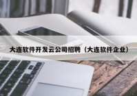 大连软件开发云公司招聘（大连软件企业）