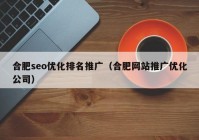 合肥seo优化排名推广（合肥网站推广优化公司）