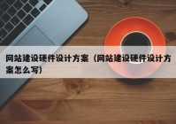 网站建设硬件设计方案（网站建设硬件设计方案怎么写）