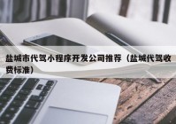 盐城市代驾小程序开发公司推荐（盐城代驾收费标准）