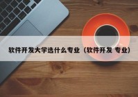 软件开发大学选什么专业（软件开发 专业）