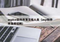 aspice软件开发流程人员（asp软件开发师招聘）