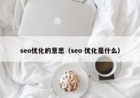 seo优化的意思（seo 优化是什么）