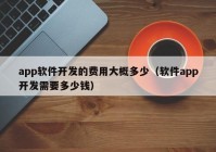 app软件开发的费用大概多少（软件app开发需要多少钱）