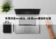 东莞抖音seo优化（东莞seo建站优化推广）