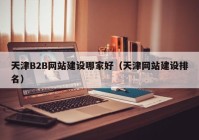 天津B2B网站建设哪家好（天津网站建设排名）