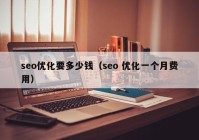 seo优化要多少钱（seo 优化一个月费用）